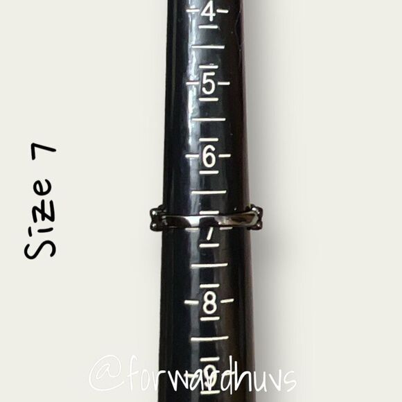 Gunmetal 90’s Steampunk Skull and Bone Victorian Goth Ring Size 7 - Picture 5 of 9